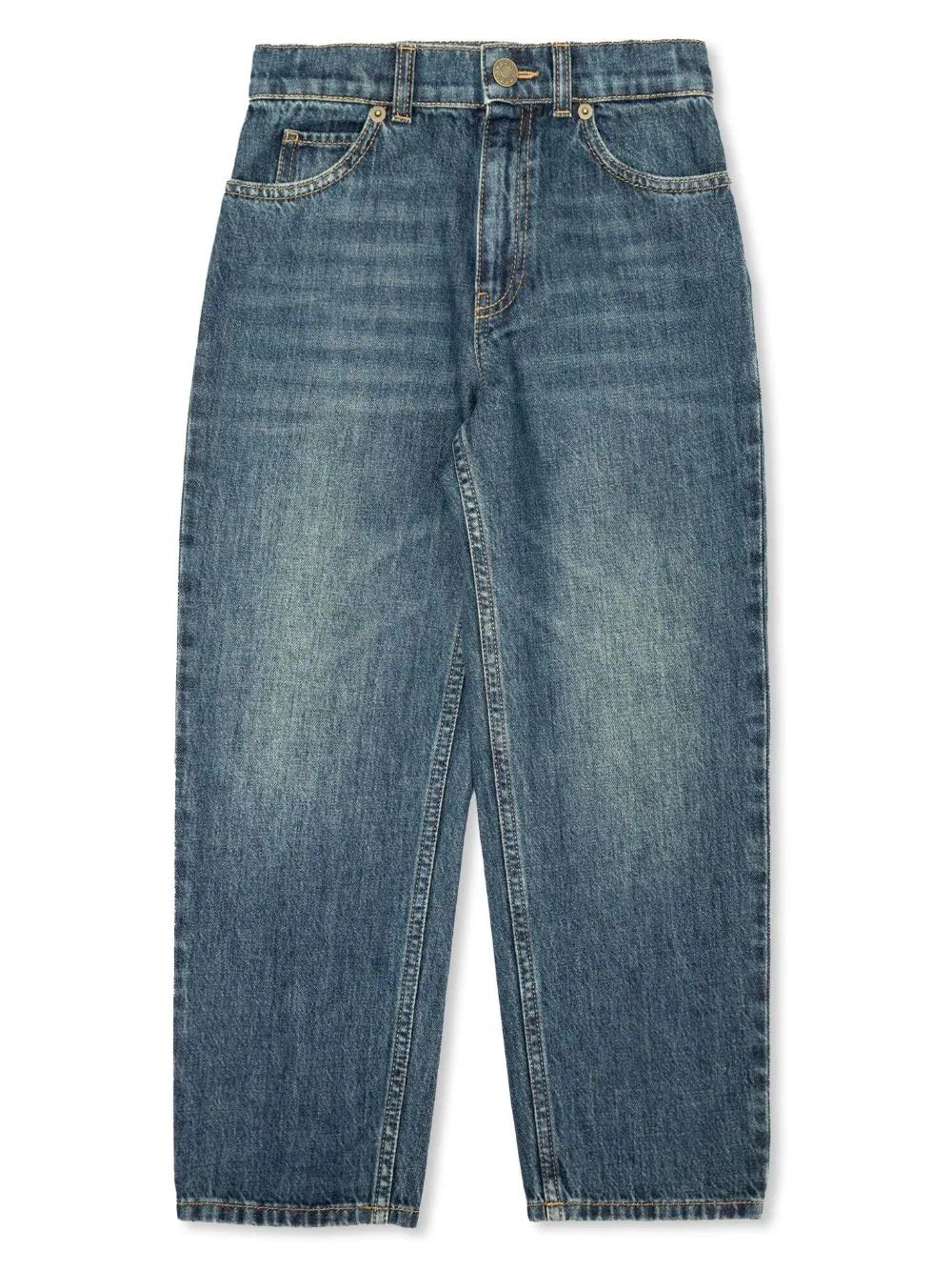GUCCI レギュラーフィットジーンズ ブルー FW24/25 Stylish & Sustainable: GUCCI KIDS FW24 JU PANT ECO - 100%CO